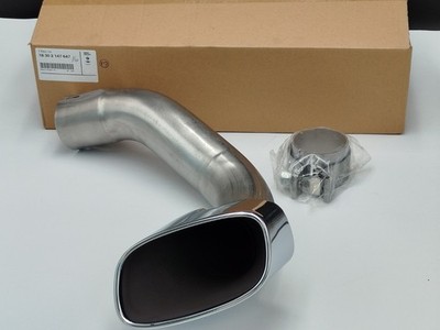 NEU + Original BMW X5 E70 Endrohrblende Chrom 4,8I OPTIK  links 2147647