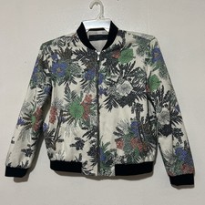 Zara Basic Floral Printed Jacket Size Small