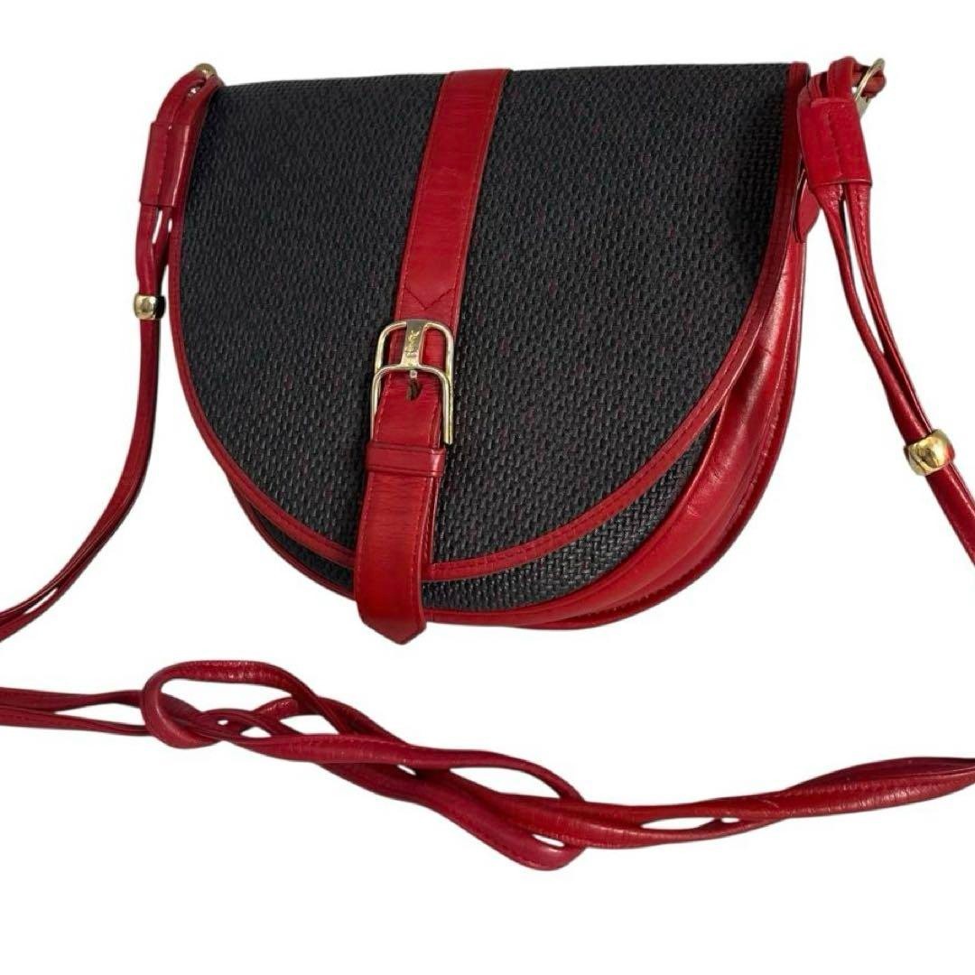 Borsa a tracolla YSL Yves Saint Laurent vintage pelle rossa autentica buone condizioni
