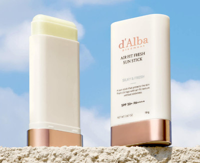 d Alba Air Fit Fresh Vegan Sunscreen Stick SPF50+ PA++++ 19g Set of 2 K-Beauty