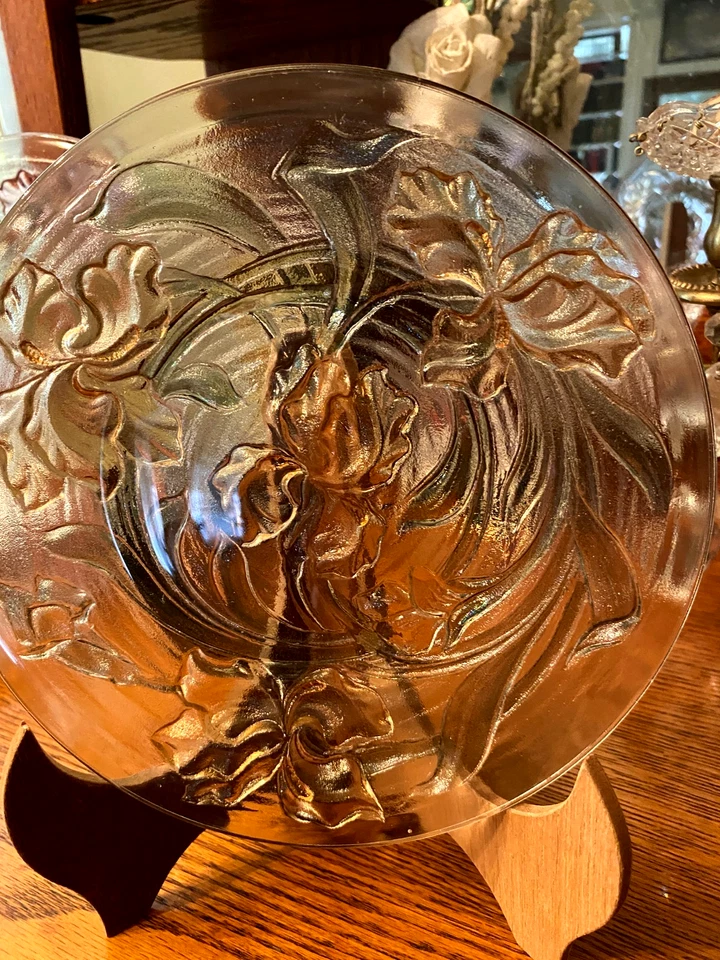 JUEGO DE CUATRO PLACAS DE CRISTAL CON IRIS/ 8/1/2" ANCHO/PÚRPURA, VERDE, DORADO, COLOR ROSA Foto 3 de 4