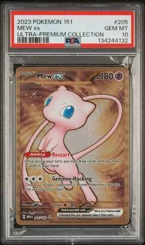 Pokemon TCG 2023 SV151 Mew ex 205/165 Metal Card English PSA 10🔥🔥