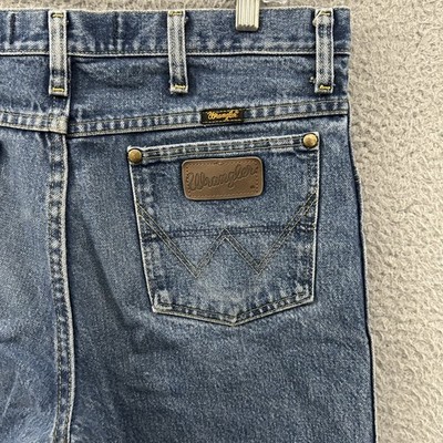 Wrangler Jeans Mens 32x34 Blue Denim 936GSHD Cowboy Cut George Straight Slim Fit