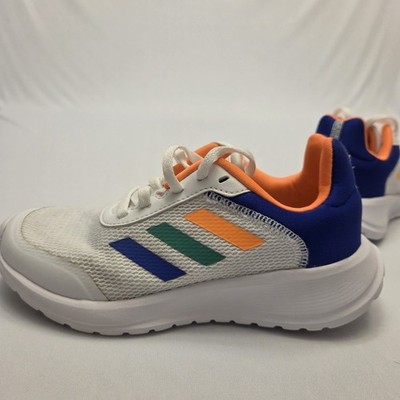 Adidas Girls Tensaur Run 2.0 Wide Toe Box Running Shoes Sneakers Sz1 White 