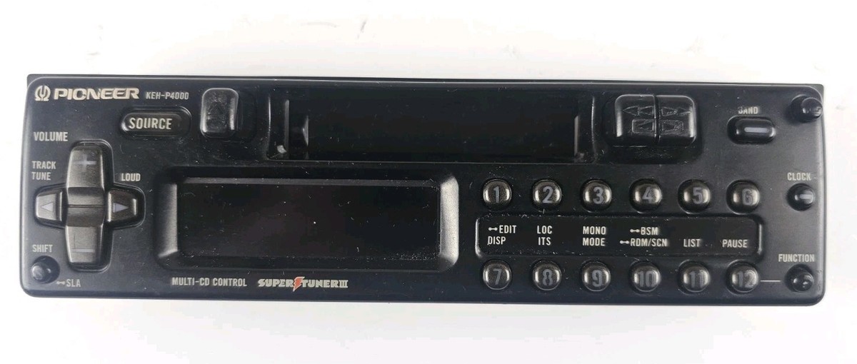 Vintage Pioneer KEH-P4000 Faceplate Only, Super Tuner III Multi-CD