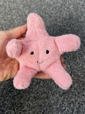Genuine Jellycat Fluffy Starfish Little Pink Star Fish Retired VGC