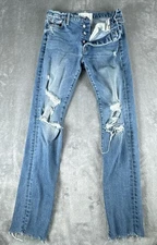 Mother Superior The Trickster Skimp Fray Womens 26 Distressed Raw Thrill Seeker