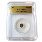 1/500th .999 Gold Eagle Head Coin ICG MS70 Graded