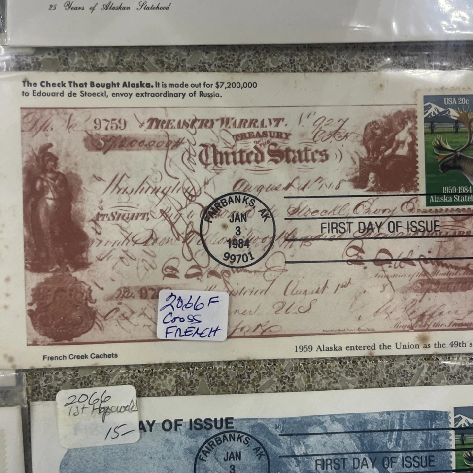 FDC 2066 Cachet Alaska Statehood Lot Of  6 - Image 4 of 4