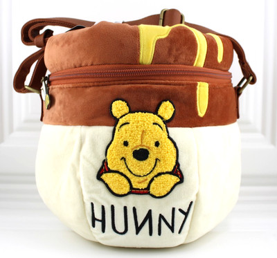 Disney Winnie The Pooh Honey Pot Figural Plush Crossbody Bag Bioworld New 2024