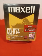 MAXELL CD-R74 RECORDABLE 4 PACK/ BRAND NEW FACTORY SEALED/ FREE SHIPPING