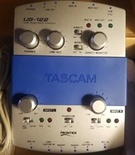 Tascam US-122 USB Audio/MIDI Interface Used