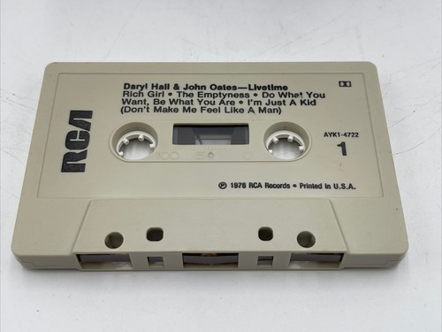 Daryl Hall & John Oates - Live Time - Cassette Tape 1978 RCA Records - Picture 4 of 5