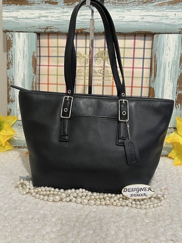 Authentic COACH Vintage Legacy Leather Market Tote Black 9847 EUC!