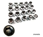 20 PCS X 32 MM WHEEL NUT COVER CHROME  CAPS FOR MERCEDES MAN DAF SCANIA VOLVO