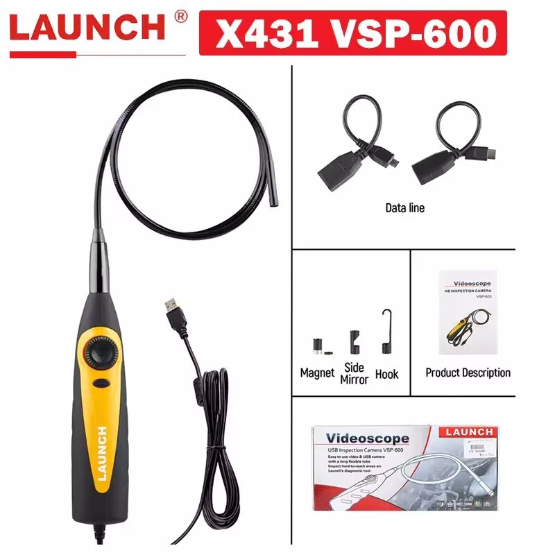 Cámara de inspección LAUNCH VSP-600 Videoscope Camera Endoscope For X431 Scanner