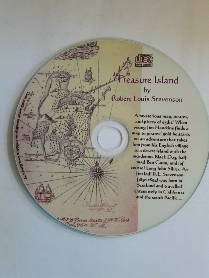 Treasure Island R.L. Stevenson Unabridged Audiobook Mp3 CD