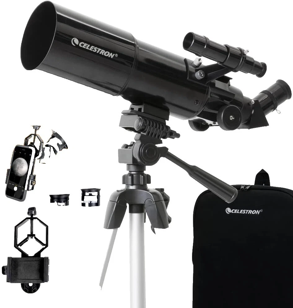 Telescopio refractor Celestron apertura de 80 mm