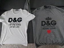 Dolce Gabbana T SHIRT AND sweater Combo M AND L