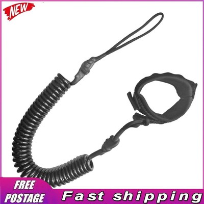 10ft Coil Surfboard Leash TPU Neoprene Surfing Stand Up Board Leash Wire Rope