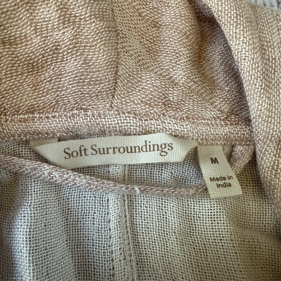 Soft Surroundings open front jacket sweater dusty rose size medium - Image 4 of 4
