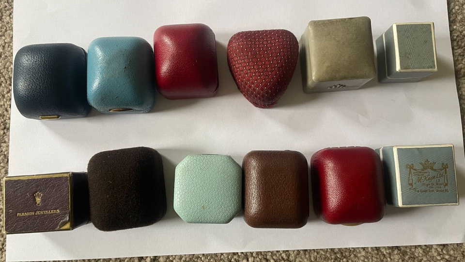 (A874) 12 x Vintage Ring Boxes eBay