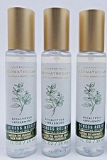 3 BATH BODY WORKS AROMATHERAPY EUCALYPTUS SPEARMINT STRESS RELIEF OIL MIST 1oz