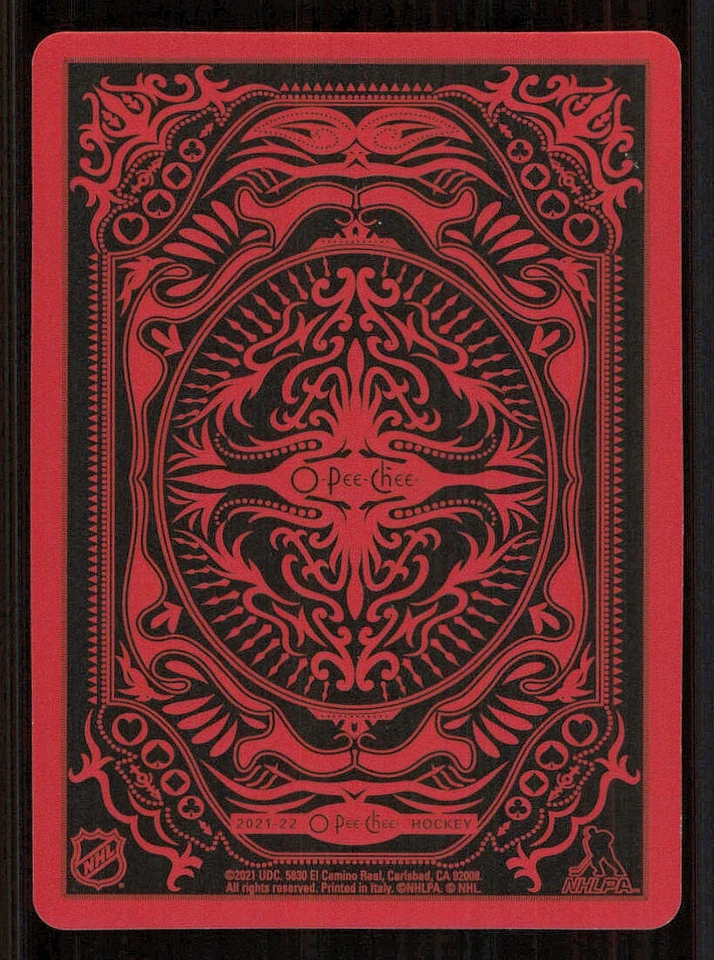2021-22 O-Pee-Chee Playing Cards #7CLUBS Matthew Tkachuk - Image 2 of 2