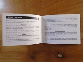 Michael Andretti's World GP Nintendo NES Manual Only ~ Instruction Booklet