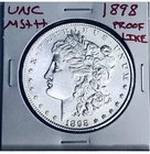 1898 BU GEM MORGAN SILVER DOLLAR UNC.MS+++ PL US MINT BEAUTIFUL BLST WHITE COIN