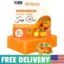 Persimmon Soap Bar for Body Odor Control Purifying Deodorizing Body Wash wi