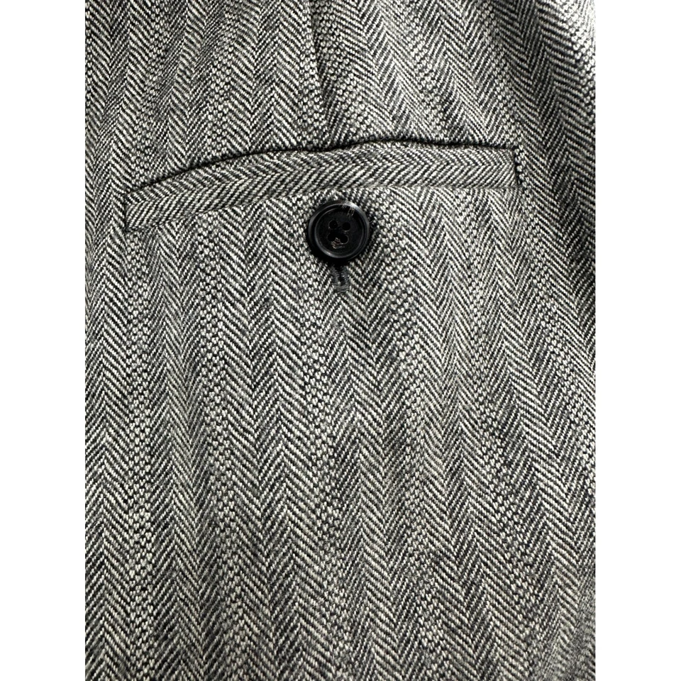 Pantalones de vestir para mujer Lauren Ralph Lauren gris espiga mezcla de lana talla 12 Foto 4 de 4