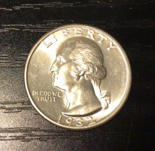 1932 Washington Silver Quarter, Choice Gem BU++. Great Luster! A184