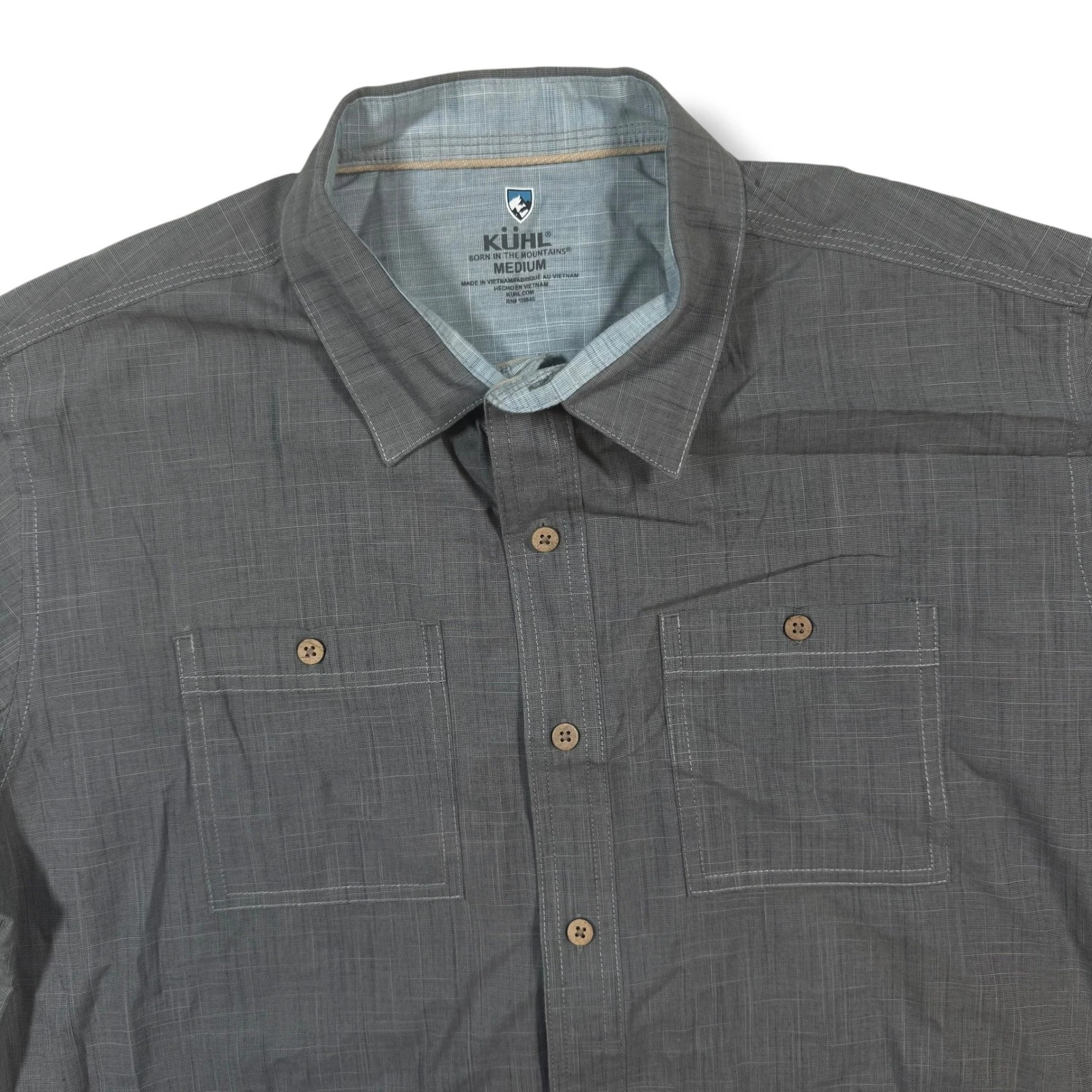 KUHL Karib Shirt Mens Shirt Medium Grey Short Sleeve Gorpcore Hiking 7259
Opens in a new window or t