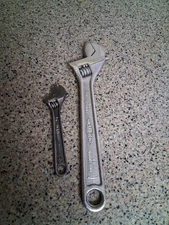 Vintage Diamond Tool & Horseshoe Co. 4" & 8" Adjustable Wrench Lot  USA