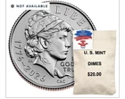 Semiquincentennial Dime 2026 Rolls and Bags ~ Emerging Liberty ~ In Hand
