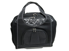 Kensington Contour Two Wheel Black Laptop Bag Luggage Carry On Stylish Clean