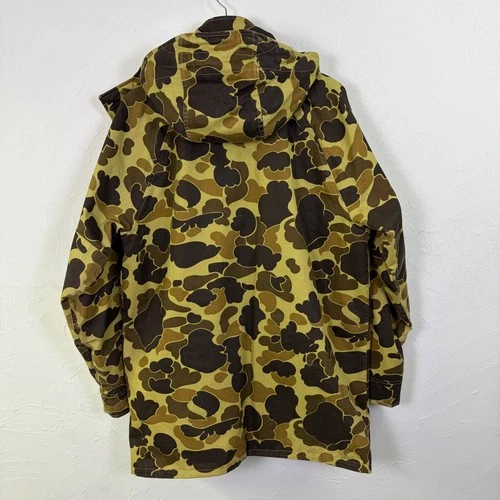 Columbia Mens Gore-Tex Duck Hunter Camo Parka L Brown Vintage Hunting Jacket USA image 2