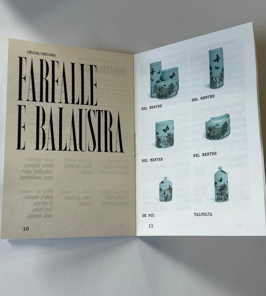 Fornasetti SE POI Farfalle E Balaustra Giardino Scegrato NUEVO SIN SELLAR EN CAJA Foto 2 de 4