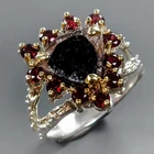 Vintage Natural Tourmaline Ring 925 Sterling Silver Size 8.5 /R431620