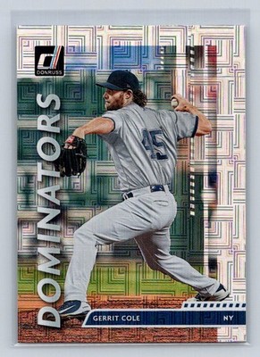 2020 Donruss Dominators Vector #D-3 Gerrit Cole   New York Yankees B8