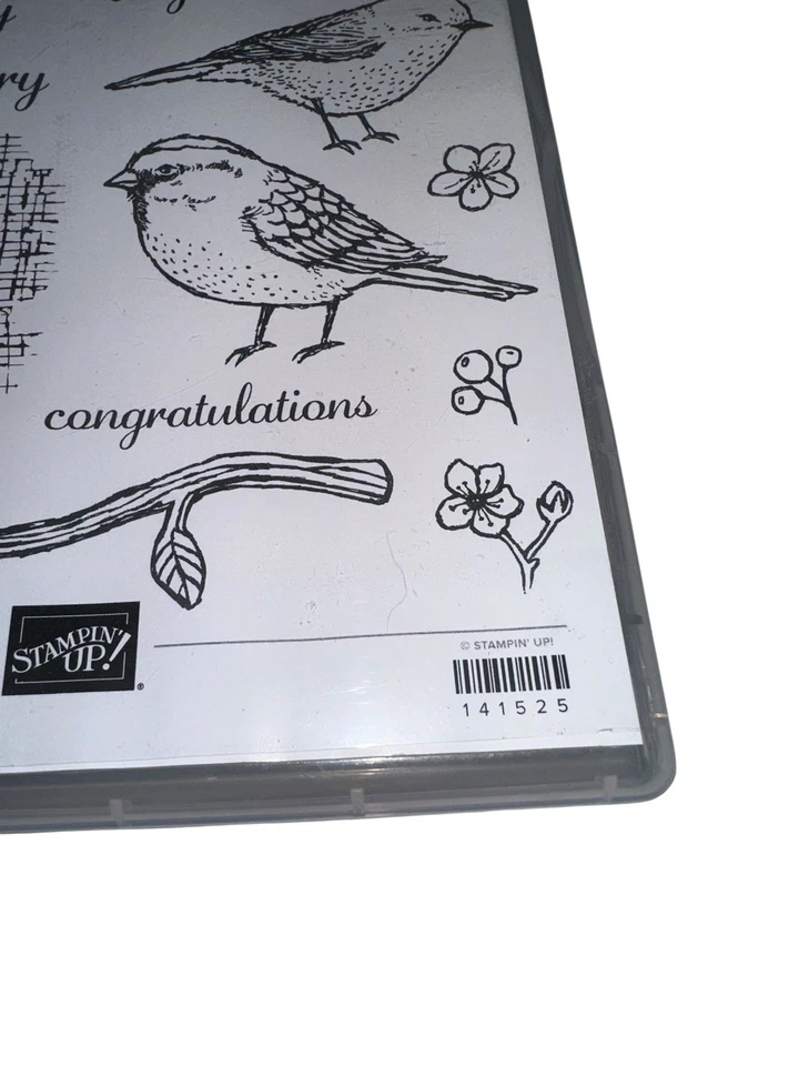 Stampin Up! Juego de estampillas de fotopolímero BEST BIRDS 13 piezas adhesivas Foto 3 de 4