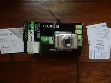 Fujifilm A700 Digital Camera FinePix A Series 7.3MP Silver Box Manual Parts Only