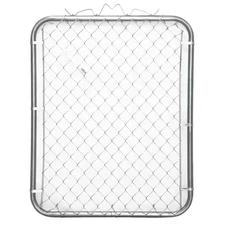 Chain Link Fence 3-1/2 Ft. W X 4 Ft. H Galvanized Steel Walk Fence Gate