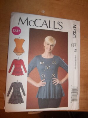 MCCALLS 7021 TOP PATTERN16-24