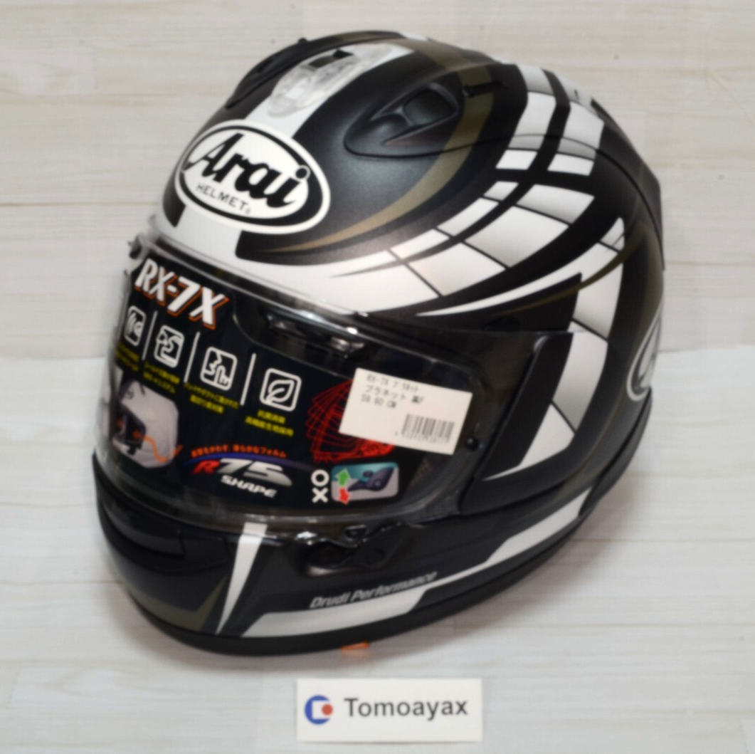 Arai RX-7X プラネット ブラック Lサイズ 山城オリジナルカラー Arai RX-7X プラネット ブラック Lサイズ 山城オリジナルカラー