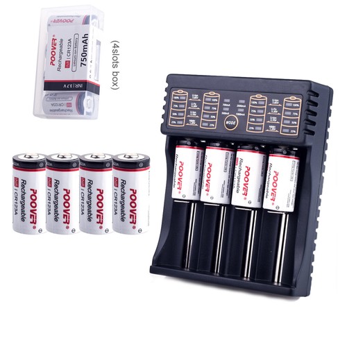 8 CR123A Rechargeable Battery Arlo Camera Battery 3.7v Li-ion Universal Charger