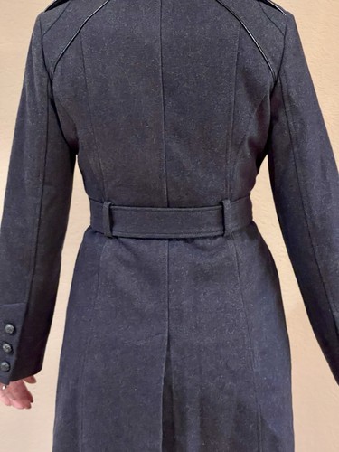 Woman’s Dark Gray Pea Coat Size small Wool Blend EUC ***** READ - Bild 5 von 13