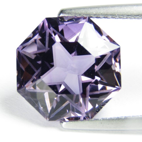 6.45Cts Genuine Natural Amethyst 11.5mm Hexagon Cut Loose Gemstone - Picture 1 of 4