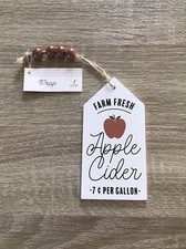 NWT   HORIZON GROUP USA  Farm Fresh Apple Cider  Prop Piece
